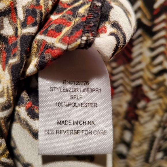 Daniel Rainn loose multicoloured printed tank top / sleeveless blouse - Picture 5 of 6